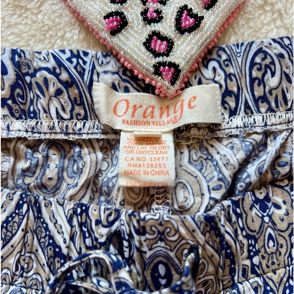 Ladies Orange Fashion Village Summer Pant - Picture 4 of 7